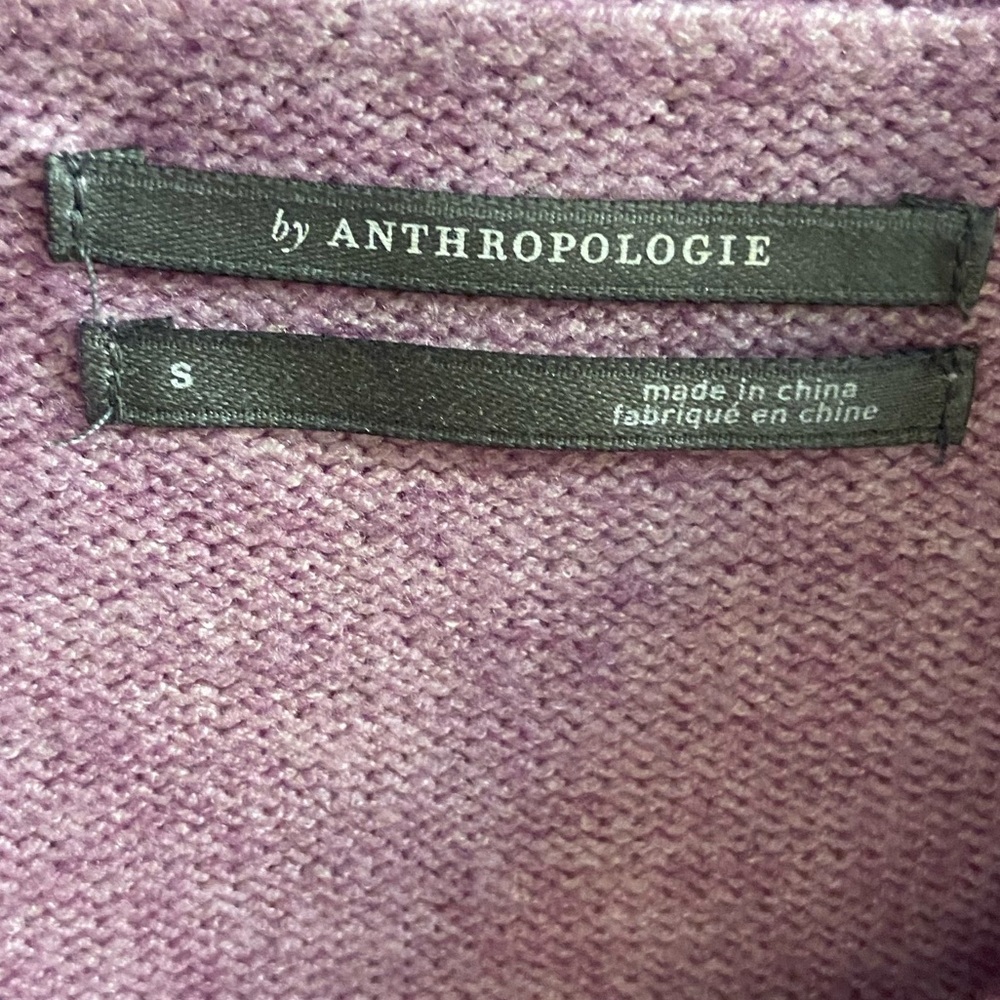 Anthropologie Paloma cowl neck sweater lavender relaxed fit Small - Picture 6 of 7
